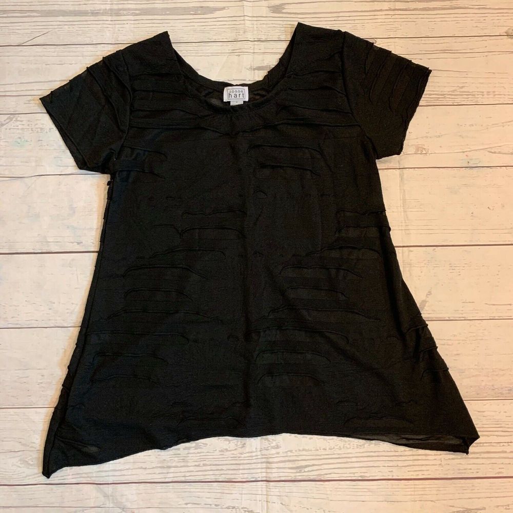 Keren Hart Women’s Black Loose Top Size Medium